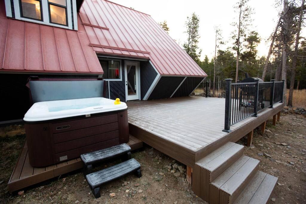 Little Gem Lodge Unique Mtn A-Frame W Hot Tub Black Hawk Exteriér fotografie
